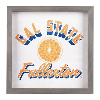 Orange Wood 12x12" Frame Art
